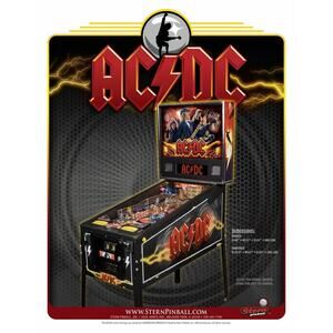 AC/DC Pro Pinball Flyer Original UNUSED Promo Hard Rock Heavy Metal Artwork 2012
